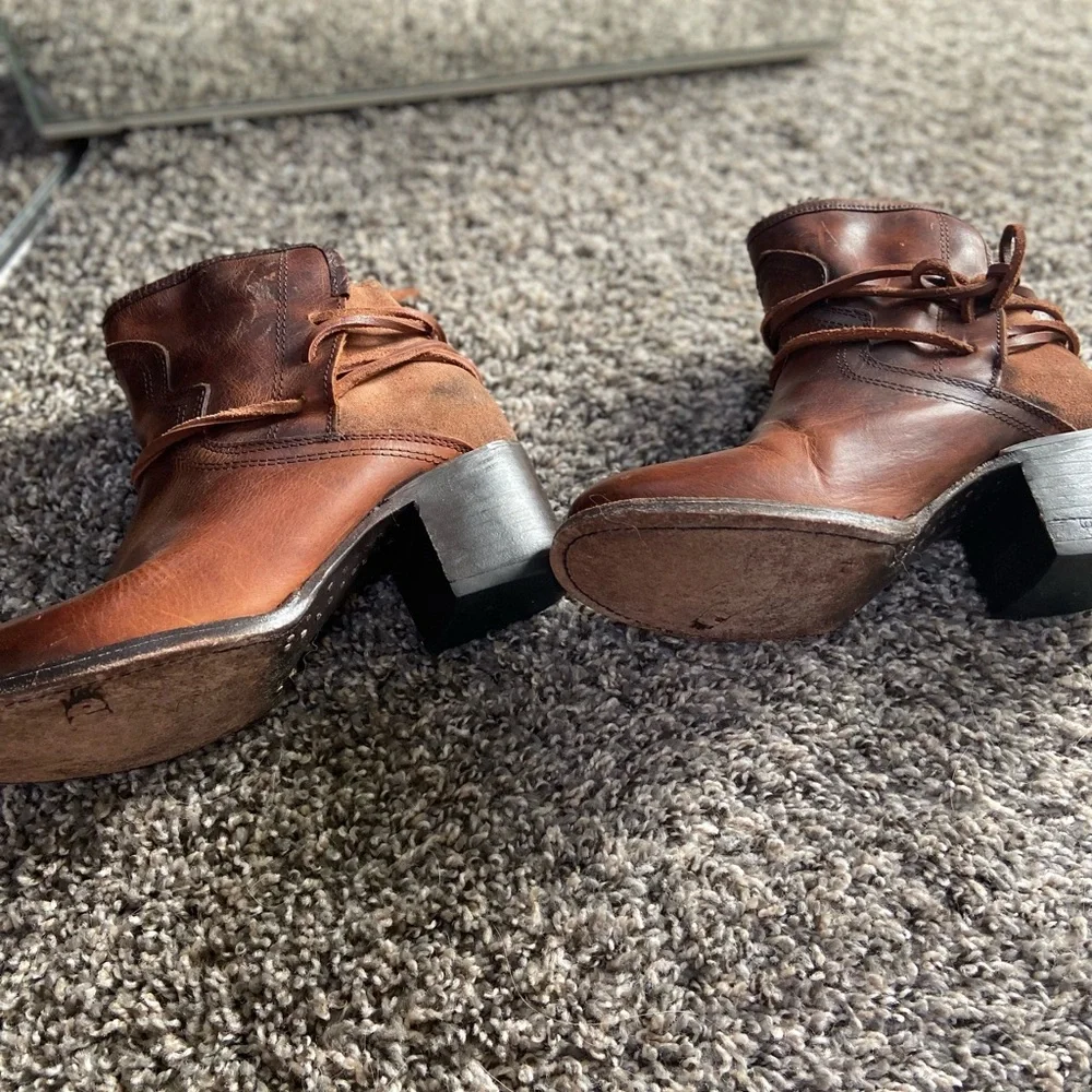 Freebird Rustic Brown Ankle Booties - Picture 3 of 4